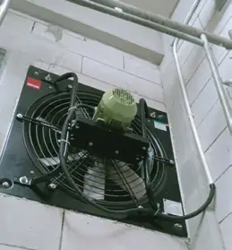 Lắp đặt quạt thông gió cho máy phát điện